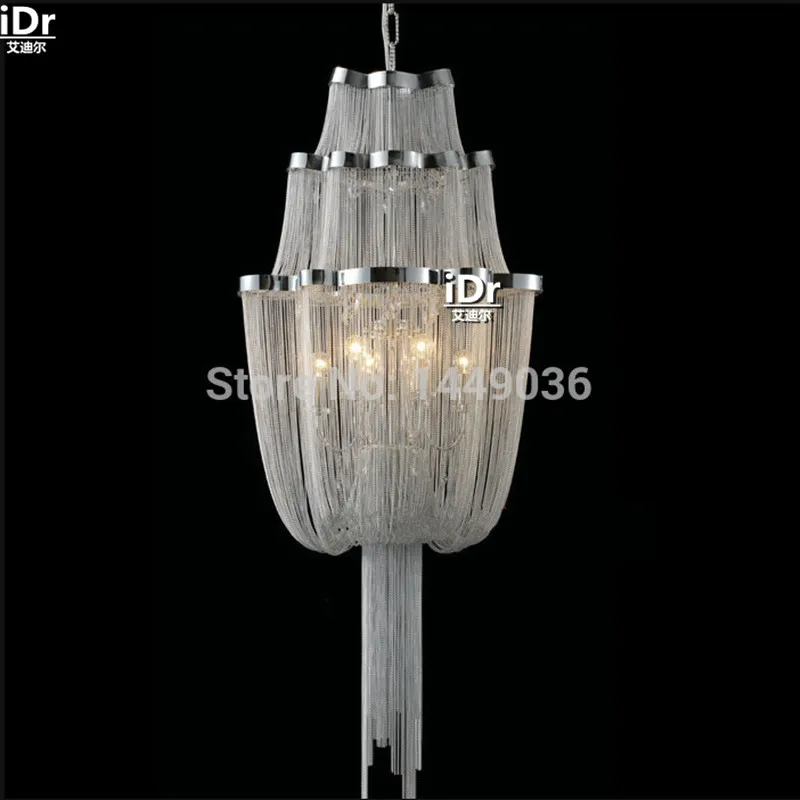 IDr Stream sling lusters light rain after итальянская Роскошная современная алюминиевая цепочка с