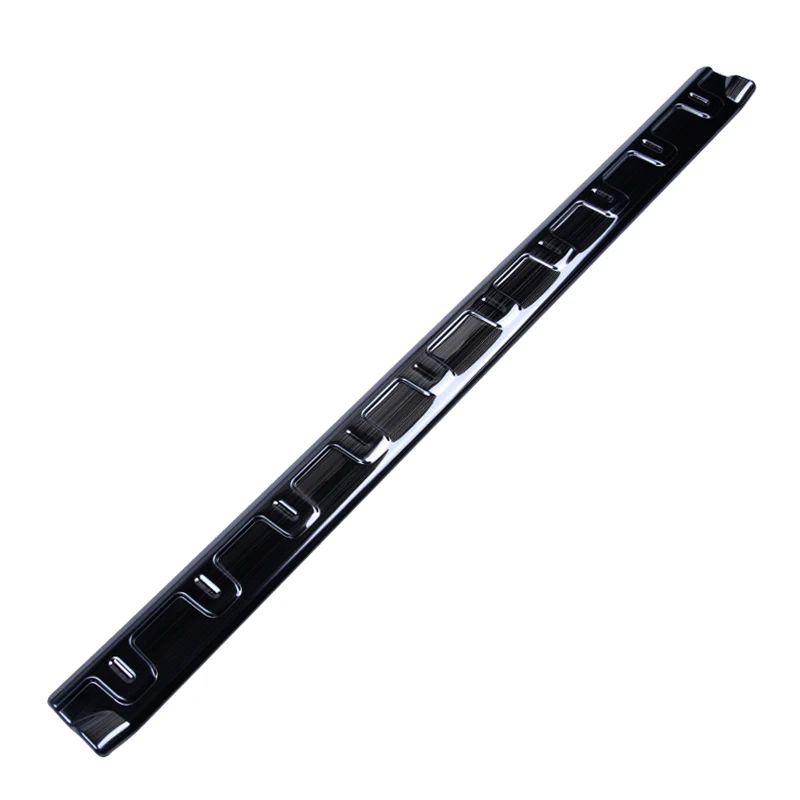 black brushed Накладка багажника автомобиля из нержавеющей стали, защита багажника, декоративная наклейка, аксессуары для модификации, Стайлинг автомобиля для нового smart 453 fortwo - Название цвета: black brushed
