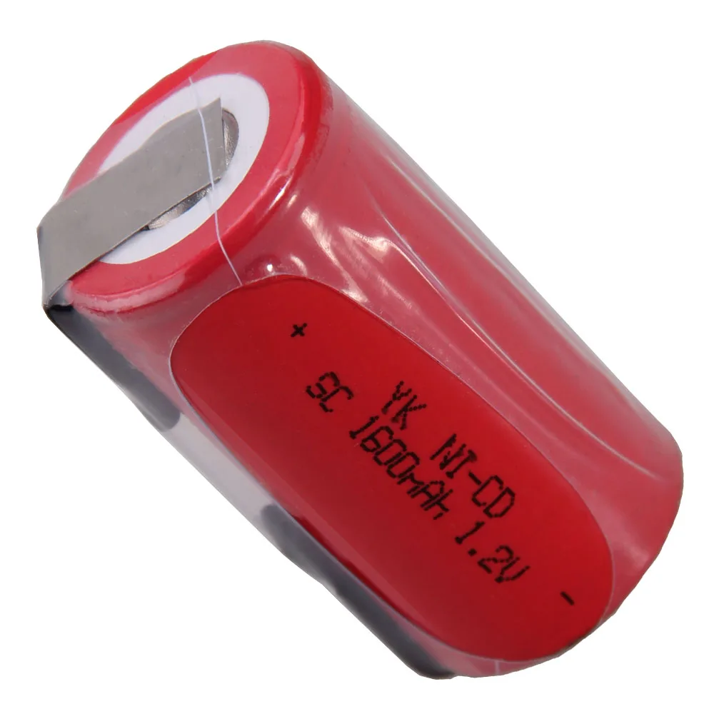 Самая низкая цена 1 шт SC батарея 2 v батареи перезаряжаемые 1600mAh nicd Батарея для