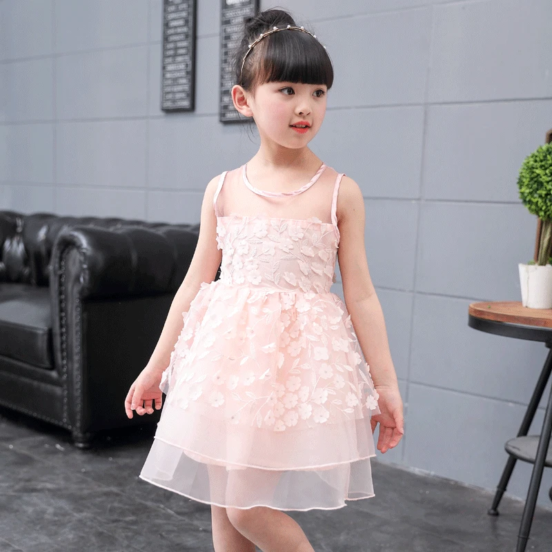 Платья для девочек 2017 г. милые платье принцессы маленьких детей Одежда