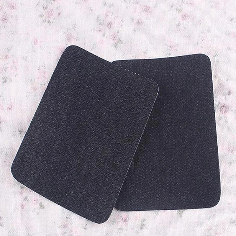 1 пара креативная джинсовая аппликация для шитья светло голубая/темно