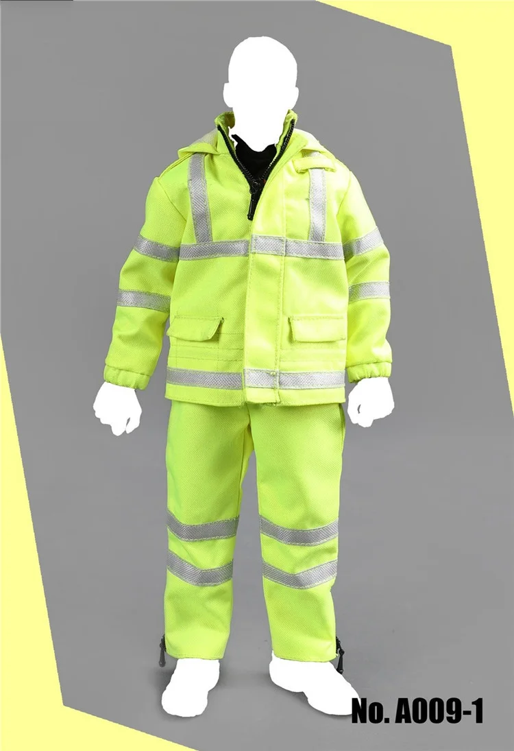 

1/6 Male Figure Accessory A009 Male Clothes Set Fluorescent suit Model Green and Red Color for 12 inches Action Figure Body
