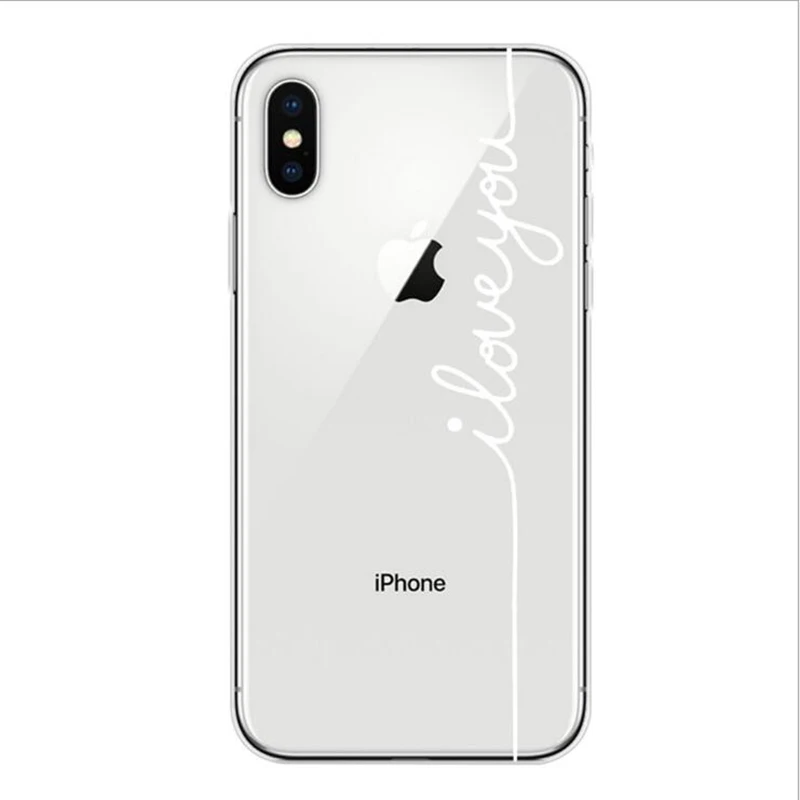 Чехол для телефона с алфавитом и буквами прозрачный чехол iPhone 6plus 6s 5 5s 7 8p XSmax XR