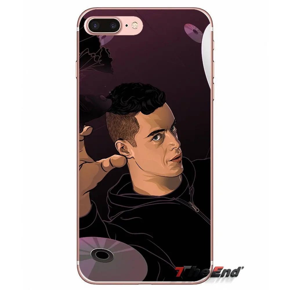 Чехол из ТПУ для iPhone X 4 4S 5 5S 5C SE 6 6S 7 8 Plus Samsung Galaxy J1 J3 J5 J7 A3 A5 2016 2017 Fsociety Mr Robot Elliot Alderson|tpu