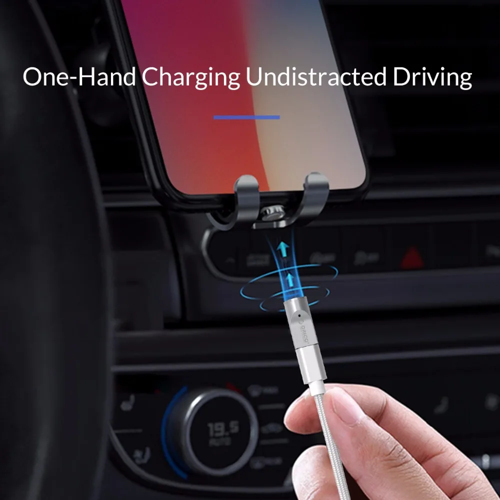Магнитный адаптер ORICO Micro USB для устройств Android, разъем для зарядки для мобильных телефонов iphone, samsung, huawei, Xiaomi