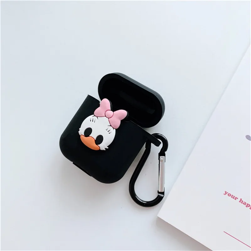 A10 Чехол для apple airpods с мультяшными животными Микки Хелло Китти, беспроводная bluetooth-гарнитура для airpods 1/2, мягкий силиконовый чехол для зарядки - Цвет: A10