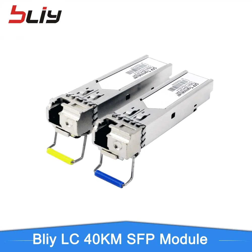 

LC 40KM sfp модуль, один модуль ftth, оптоволоконный, стандартный коммутатор ethernet, гигабитный, совместимый с переключателем mikrotik/tplink