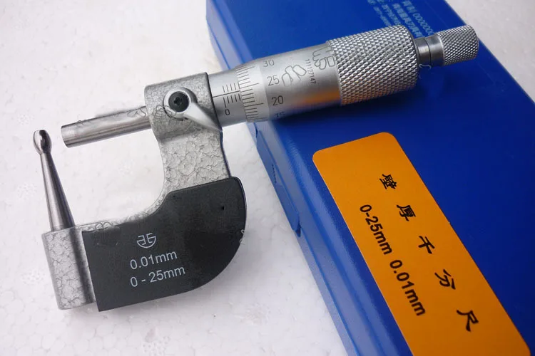 Наружная толщина микрометра микрометр диапазон измерения 0 25 мм Точность 01