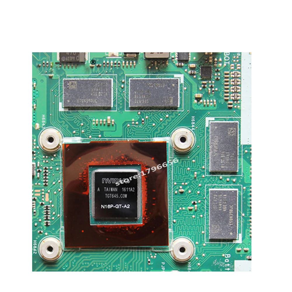 N752VX MB._ 0M/I7 6700HQ/AS GTX950M N16P GT A2 материнская плата REV 2 0 для For Asus N752V ноутбука DDR4 RAM 100%