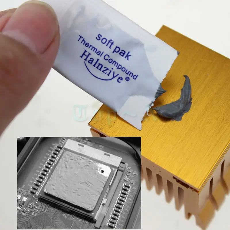 500 шт. серая Мини силиконовая термопаста Gdstime|heatsink plaster|heatsink coolingchipset heatsink |