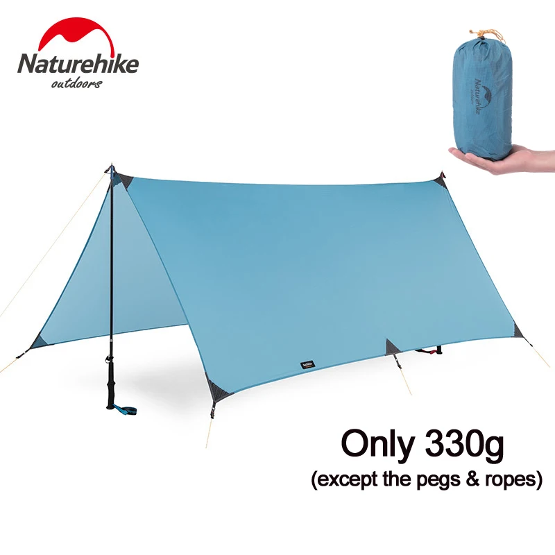 Новый только 330 г Naturehike 15D нейлон кемпинг укрытие водостойкий Портативный