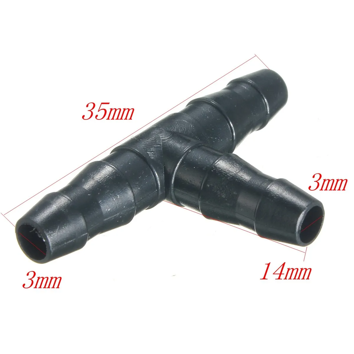 50 шт./лот пластиковые тройные капельницы коннектор Колючая Тройник капельная