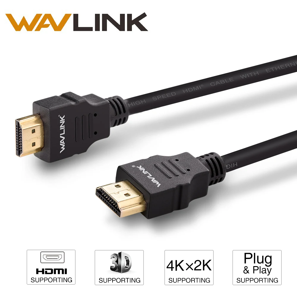 Wavlink 2 м HDMI кабель 0 4k @ 50/60 гц для разветвителя адаптера проектора HDTV Xiaomi TV PS3 PS4|ethernet