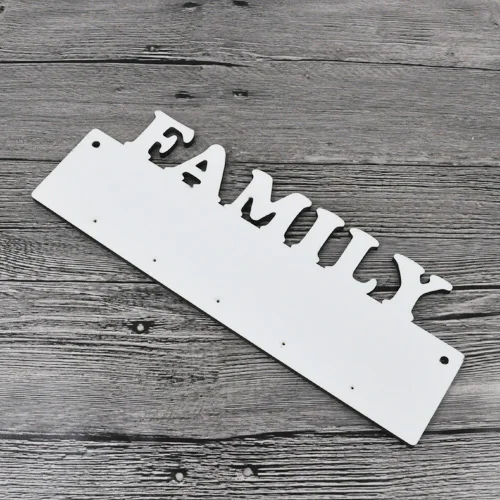 10 шт./лот DIY сублимационная вешалка для ключей белый крючок одежды халат