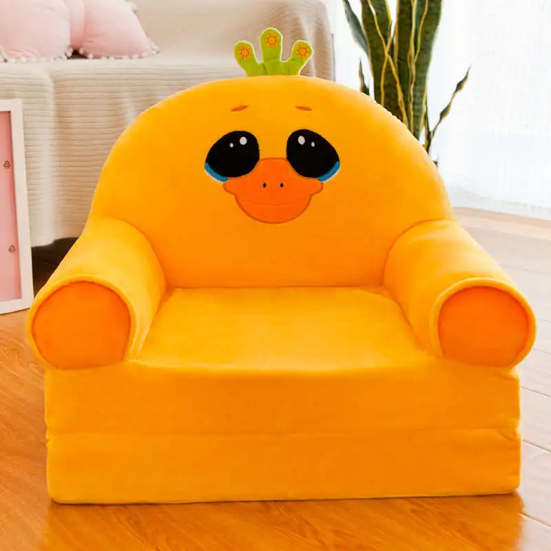 chick Ленивый Kawaii диван детский диван татами мультфильм складной диван плюшевая игрушка креативная спинка детский подарок на день рождения хорошее качество - Цвет: chick