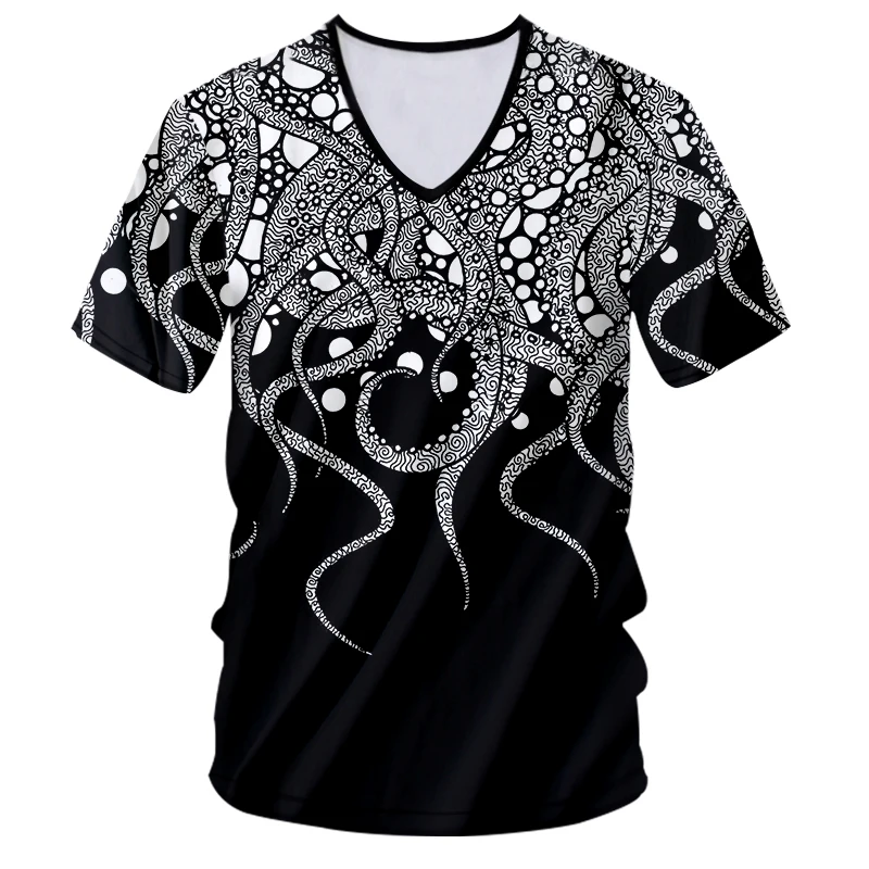 OGKB хип хоп панк Сексуальная футболка с v образным вырезом для женщин/мужчин