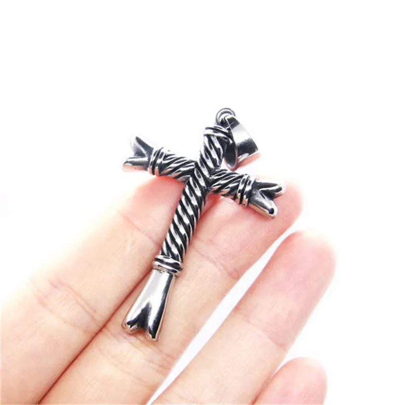 1pc Support Dropship New Cross Pendant 316L Stainless Steel Jewelry Hip-hop Style | Украшения и аксессуары