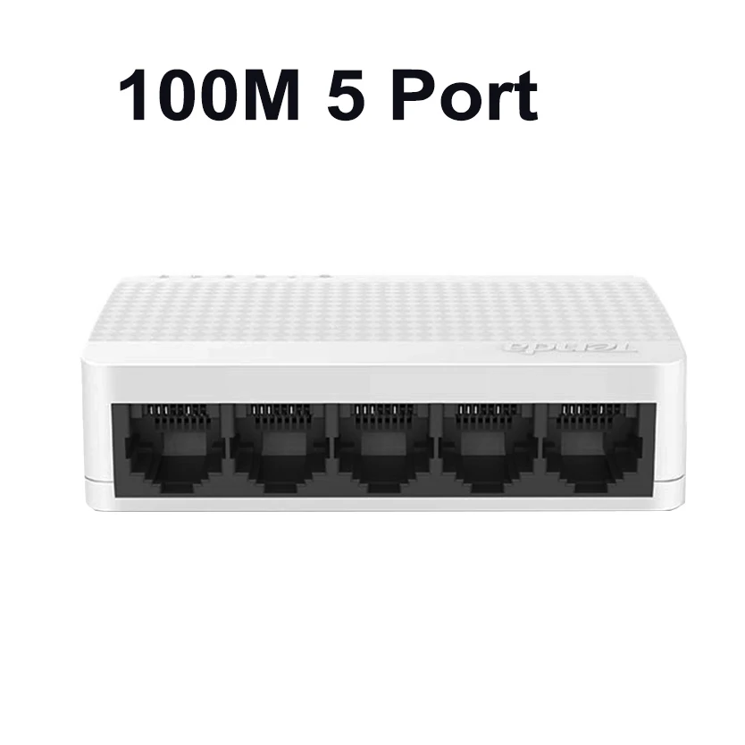 5 Port 100M Гигабитный сетевой коммутатор 100/1000 Мбит/с 8 Порты и разъёмы моноканальный центр 5 Порты и разъёмы переключатель домашнего офиса сетевой Fast Ethernet порт Gigabit переключатели - Цвет: 5 Port 100M