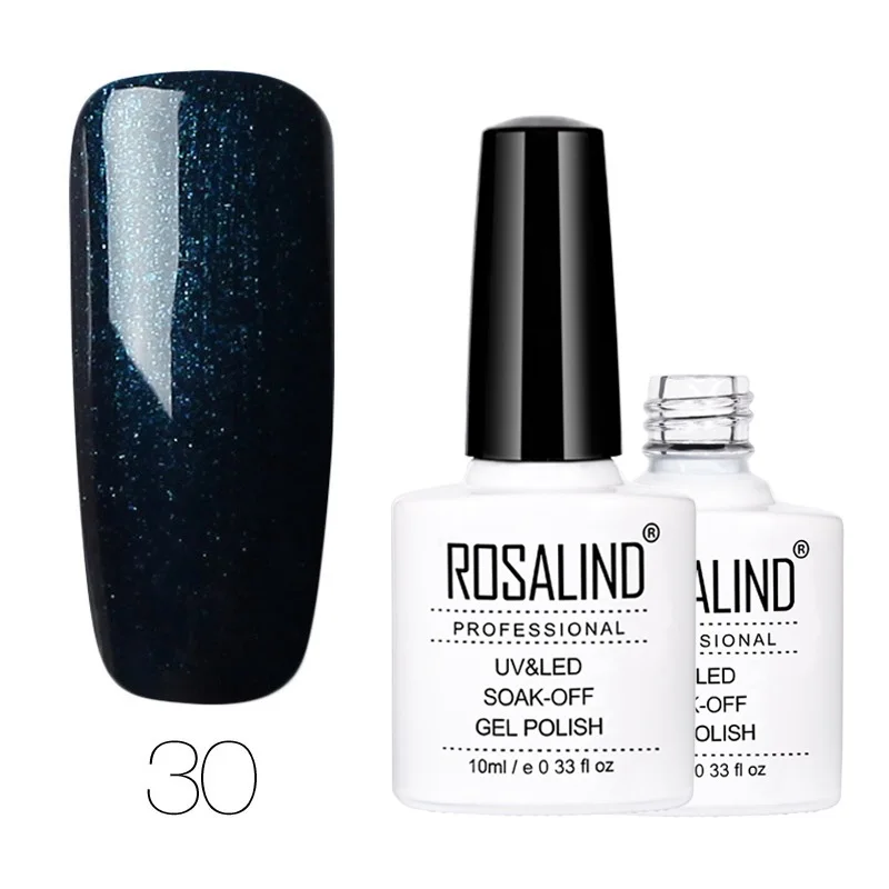 30 ROSALIND Гель-лак 1 шт. УФ-лак для ногтей Nagellak полуперманентный впитывающий Гель-лак для маникюра Гибридный Гвоздь Грунтовка Гель-лак для ногтей - Цвет: 30