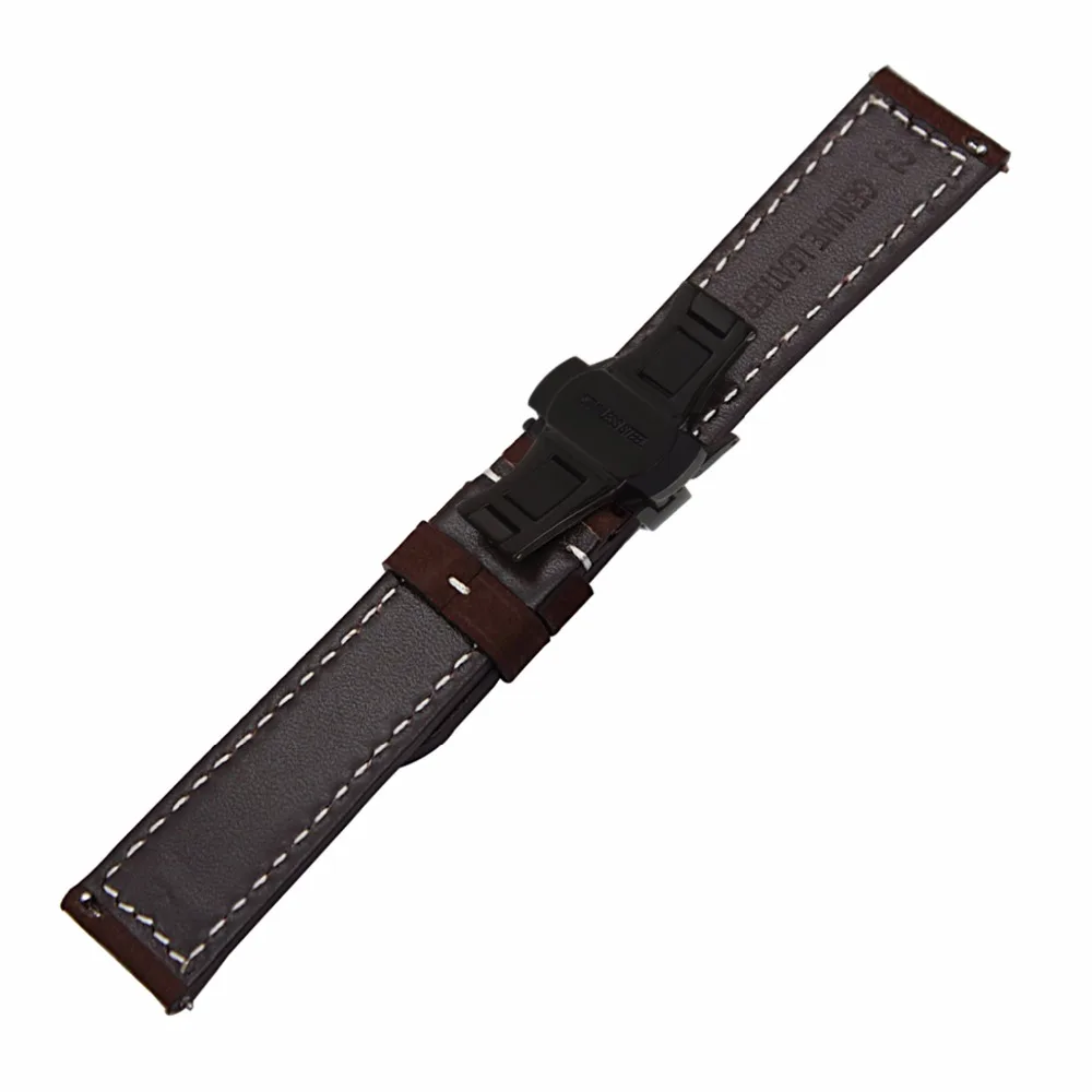 Итальянский ремешок для часов из натуральной кожи 20 мм 22 Samsung Galaxy Watch 42 46 мм/Watch 3 45 41