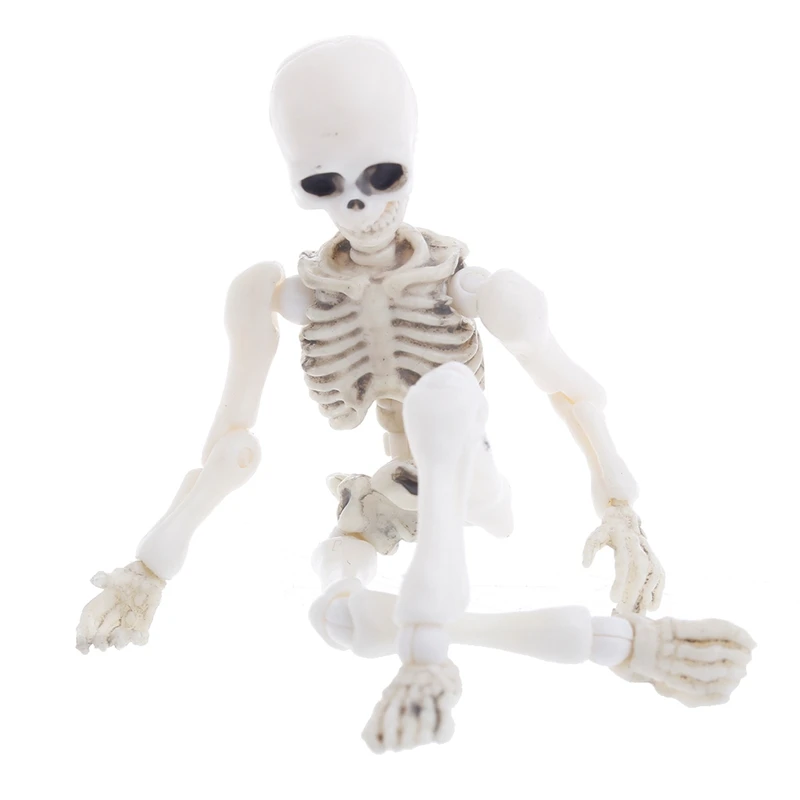 

Movable Mr. Bones Skeleton Human Model Skull Full Body Mini Figure Toy Halloween