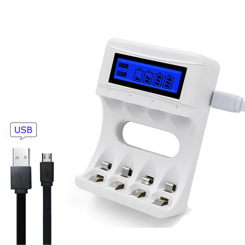 100% качество 4 слота ulrea быстрый смарт USB Интеллектуальный Батарея Зарядное