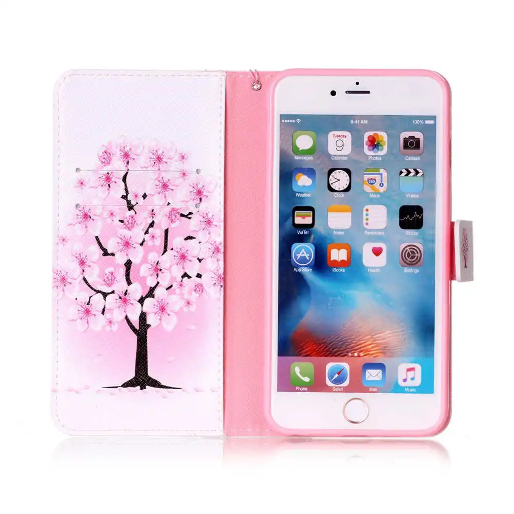 Для Apple iPhone 6 Plus 5 дюймов бренд книги искусства Флип PU Кожаные чехлы для iPhone6Plus