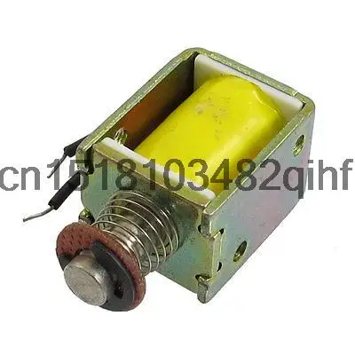 

DC 24V 0.3A 5mm Stroke 3gf Force Push Type Solenoid Electromagnet