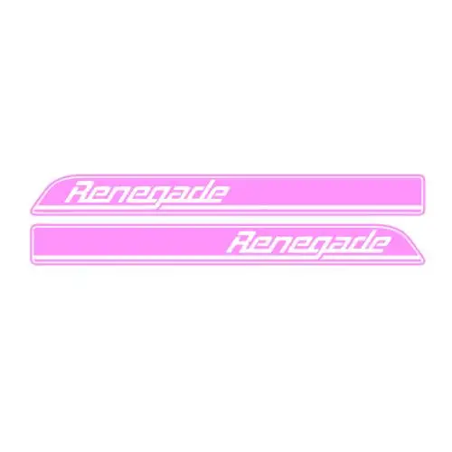 Pink EARLFAMILY 95 см x 10 см 2x капюшон боковые полосы графика(один для каждой стороны) виниловые наклейки комплект автомобиля Стикеры для Jeep Renegade CJ TJ YJ - Название цвета: Pink