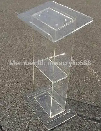 

pulpit furniture Free Shipping Popularity Squre Beautiful Modern Design Cheap Clear Acrylic Lectern acrylic podium