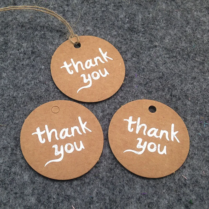 40 мм Диаметр круглые крафт бумажные бирки Свадебное приглашение + Веревка DIY