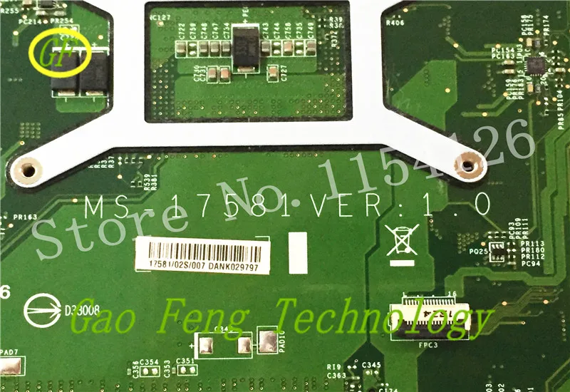 MS-1758 для MSI GP70 GE70 MS-17581 Материнская плата ноутбука REV: 1 0 DDR3 Встроенная 100%