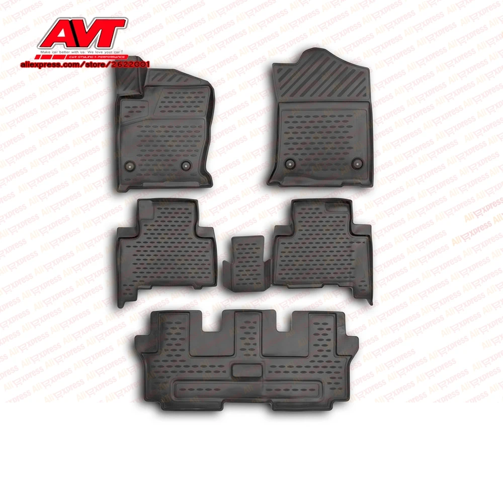 Коврики для Haval H9 2015 5 шт. резиновые коврики Нескользящие аксессуары салона