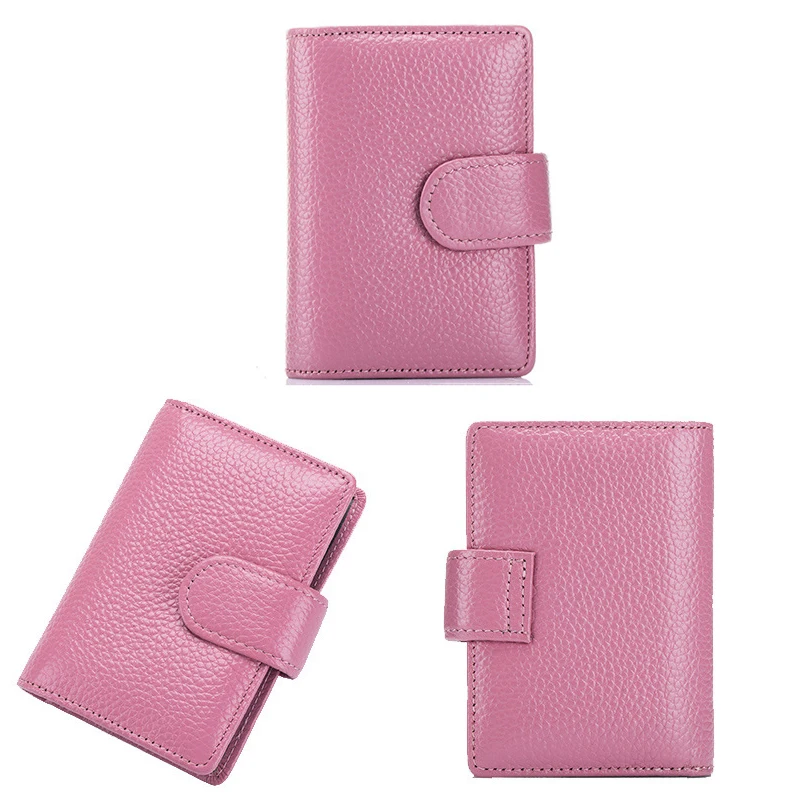 Держатель для карт HMILY женщин Rfid с блокировкой чехол из натуральной кожи 18 слотов