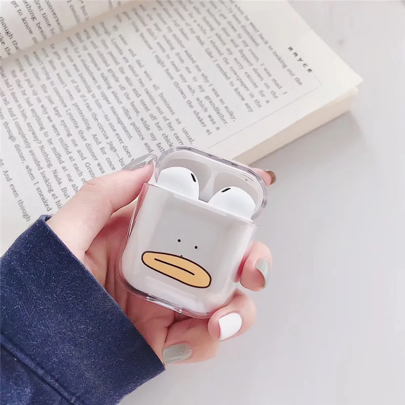 Мультфильм Bluetooth Беспроводной наушники чехол для AirPods Защитная крышка аксессуары милый Жесткий Чехол для Apple Airpods зарядки сумки - Цвет: A10