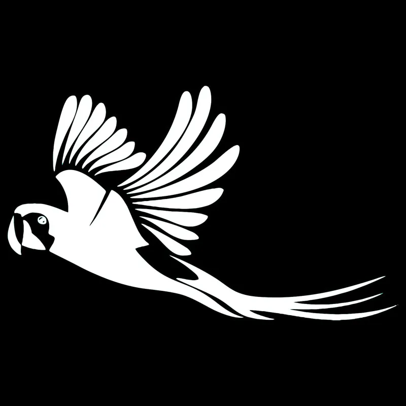 17.8*10.6CM Parrot Bird Cute Car Stickers Jungle Animal Styling Body Decals Accessories Black/Silver C9-0864 | Автомобили и