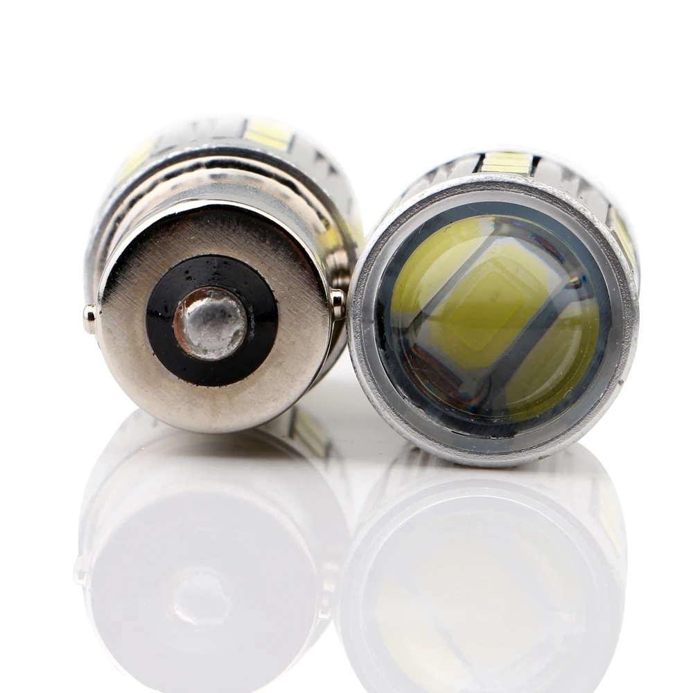 2 шт. 12 В 5730 21 SMD светодиодные лампы объектив 1156 BA15S 1157 BAY15D 420LM поворота тормозной