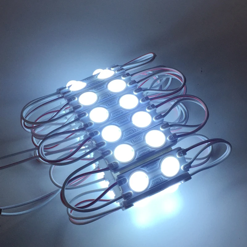 

LED module SMD 5730 2 LED 1.2W Injection Molding Waterproof White Red/Green/Blue Light 12V Advertising
