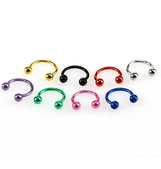 Кольцо для носа из нержавеющей стали шпильки пупка губ бровей Ушная перегородка