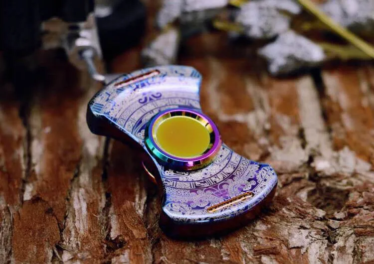 Новый Maya круглый цвет нержавеющая сталь ручной Спиннер EDC металлический СДВГ