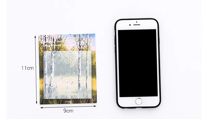 

Color oil painting Self-Adhesive Memo Pad Sticky Notes Bookmark Escolar Papelaria School Office Supply