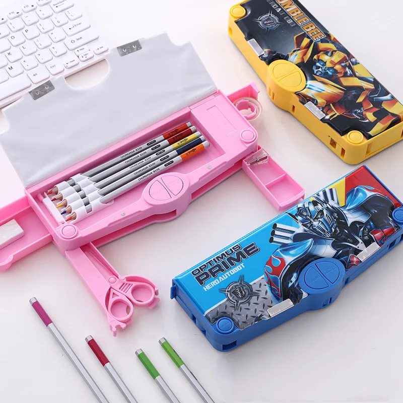 

Multifunctional Stationery Box Primary School Pencil Box Simple Boys And Girls Pencil Box Creative Large Capacity Bag Pen