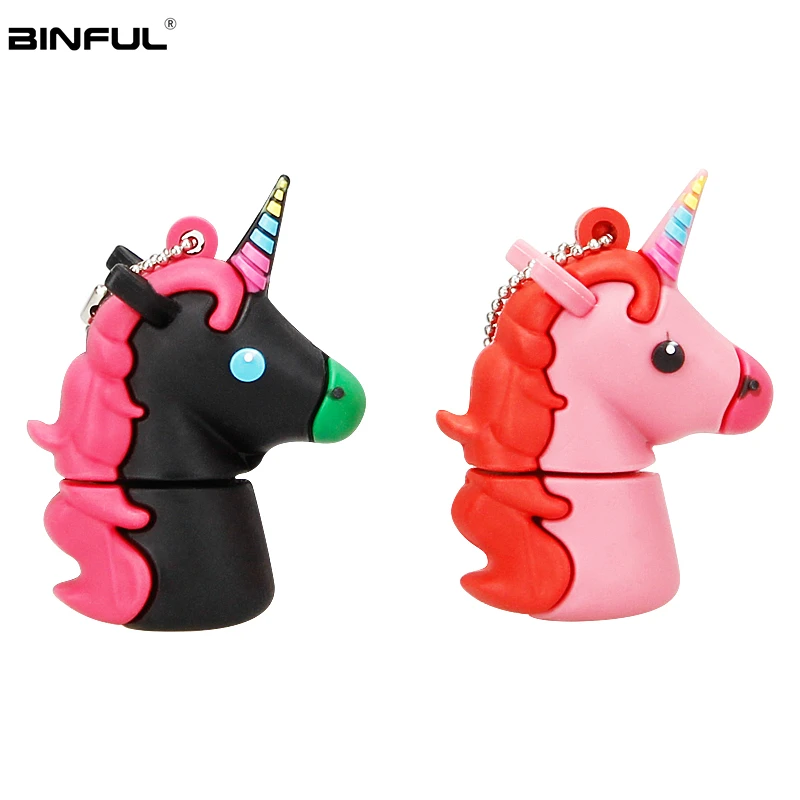 Классическая usb-флешка с единорогом, 32 ГБ, милый мультяшный Usb флеш-накопитель, 128 ГБ, 64 ГБ, 16 ГБ, 8 ГБ, 4 Гб, флеш-накопитель, Usb 2,0, прекрасный подарок, карта памяти