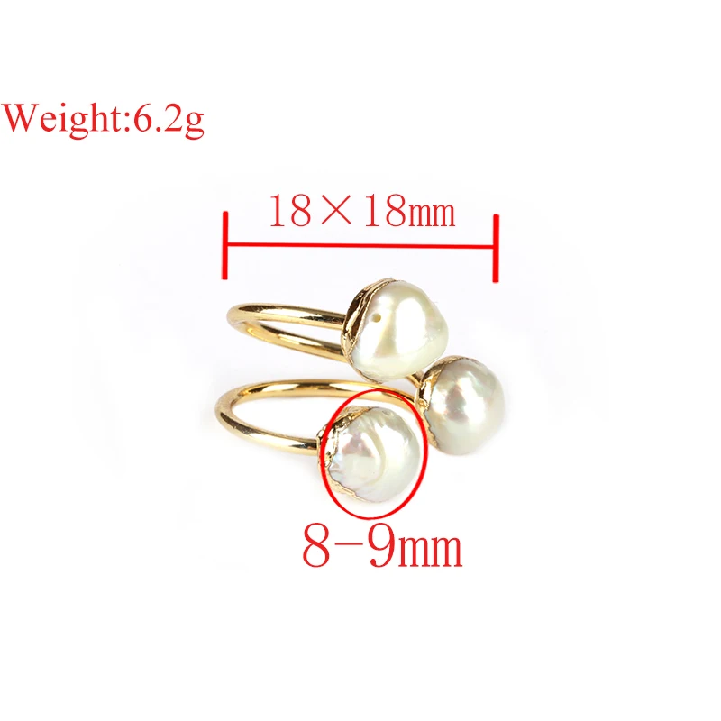 Женское золотое кольцо с жемчугом элегантное очаровательное натуральным