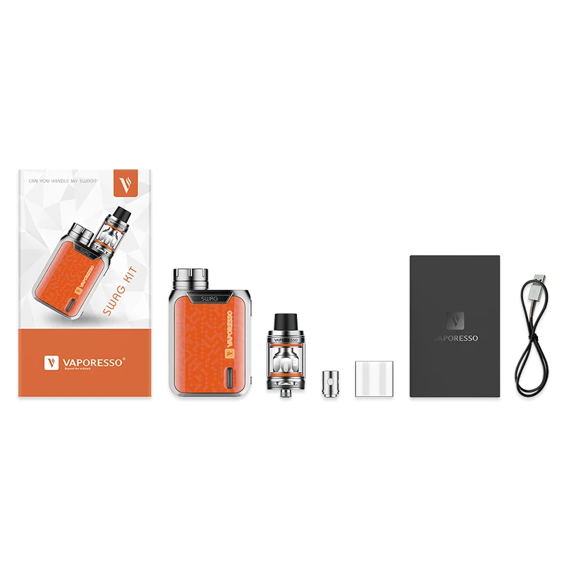 Электронная сигарета Vaporesso Swag TC Kit 80 Вт с баком NRG SE 3 5 мл и обновляемым чипом OMNI 2 0