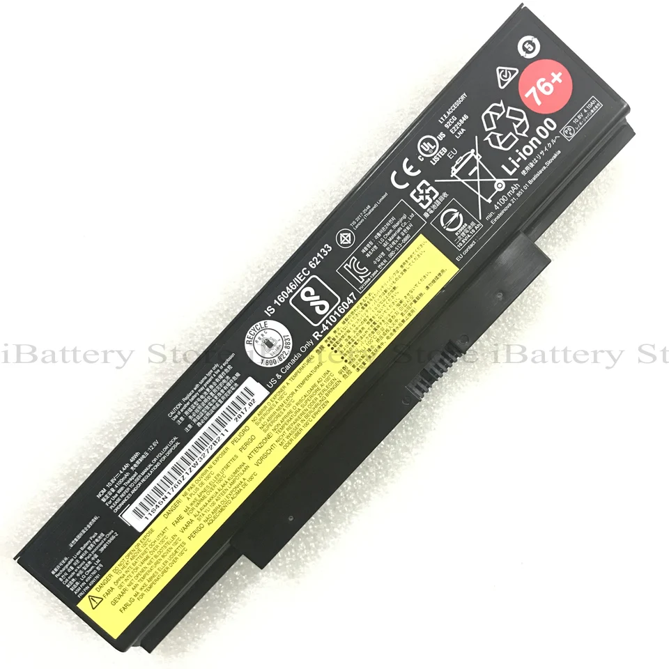 Подлинная 45N1760 батарея для Lenovo ThinkPad E555 E550 E550C E560 E565 45N1761 76 + Plus 4100mAh 10 8 V|Аккумуляторы