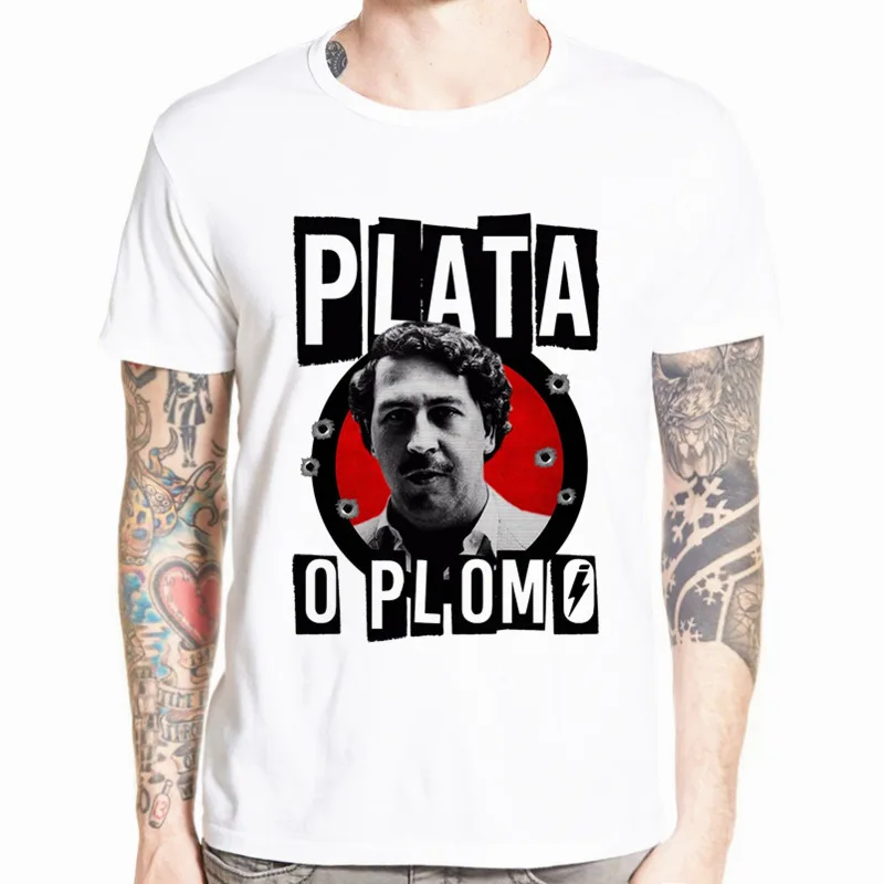 Новые летние брендовая одежда футболки для мужчин 2019 Narcos Pablo Escobar футболка модель