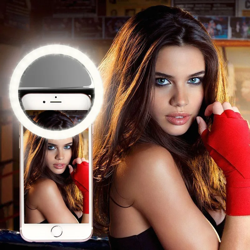 

Selfie Ring Mobile Phone Clip Lens Light Lamp Litwod Led Bulbs Emergency Dry Battery For Photo Camera Well Smartphone Beauty