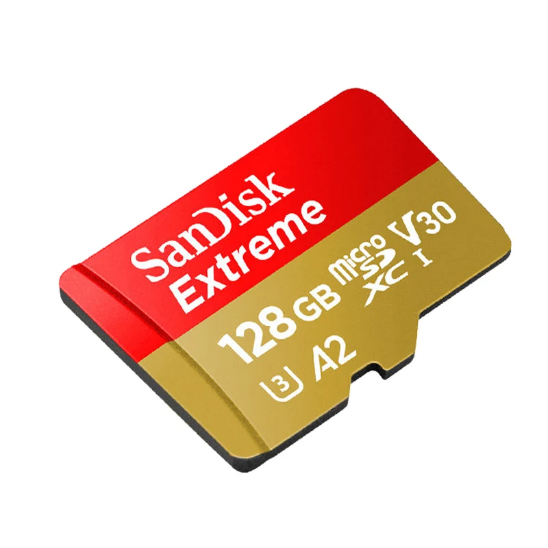 128GB Оригинальная карта памяти SanDisk Extreme 128 Гб micro sd UHS-I C10 U3 V30 A2 32 Гб 64 ГБ флеш-карта памяти 256 ГБ TF карта для дрона камеры - Емкость: 128GB