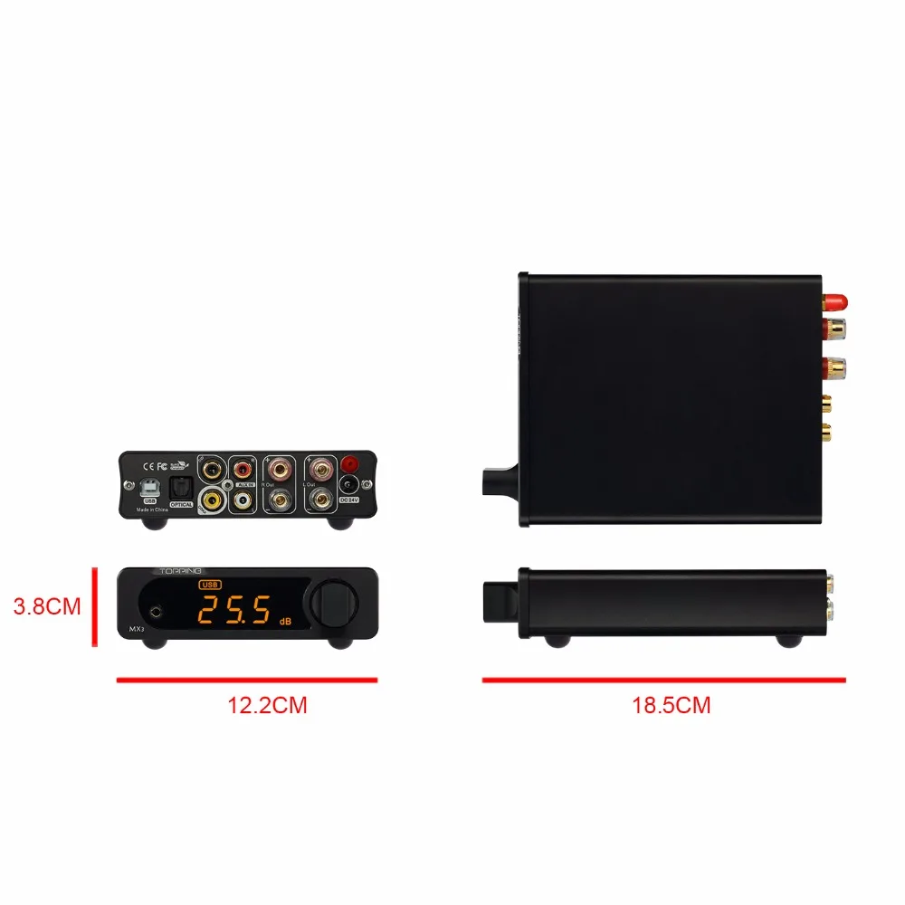 TOPPING MX3 TDA7498E Мини Многофункциональный Bluetooth цифровой Hi Fi аудио усилитель 40 Вт * 2 USB